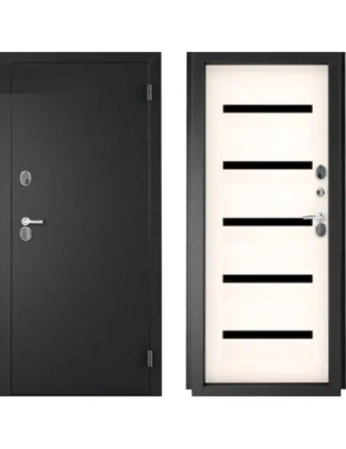 Входная уличная дверь с терморазрывом Нордо Милк П