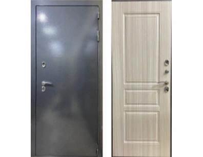 Входная дверь в дом с терморазрывом Алис М серебро