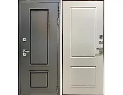 Входная дверь в дом с терморазрывом Филин М РАЛ 7024