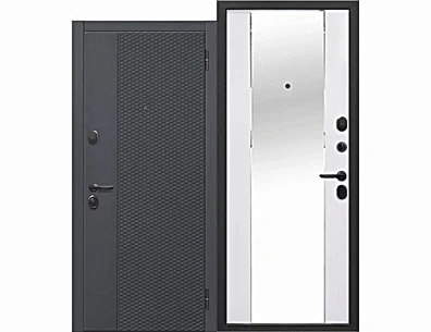 Входная дверь с зеркалом Флора Ф