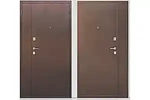 Входная двойная дверь  Оптимал 2 Т Мет/Мет