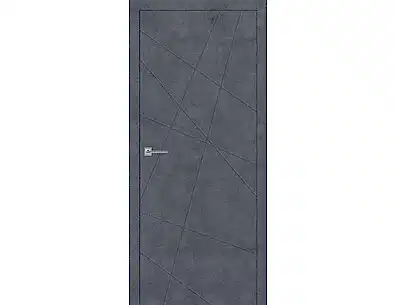 Межкомнатная дверь Тоскана - 1 полотно в черной кромке