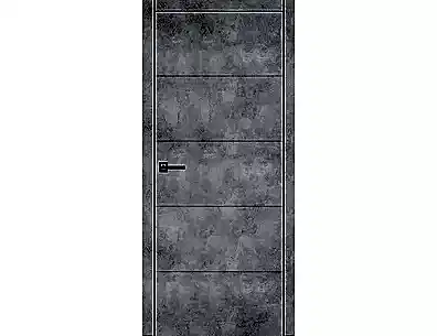 Межкомнатная дверь Тоскана - 2 полотно в алюминиевой кромке