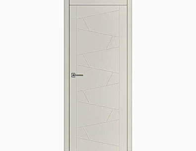Межкомнатная дверь Тоскана - 3 полотно в алюминиевой кромке