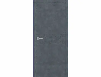 Межкомнатная дверь Тоскана - полотно в алюминиевой кромке