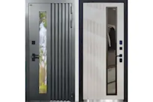 Входная дверь в дом  с терморазрывом и стеклопакетом Крида Стеклопакет Д